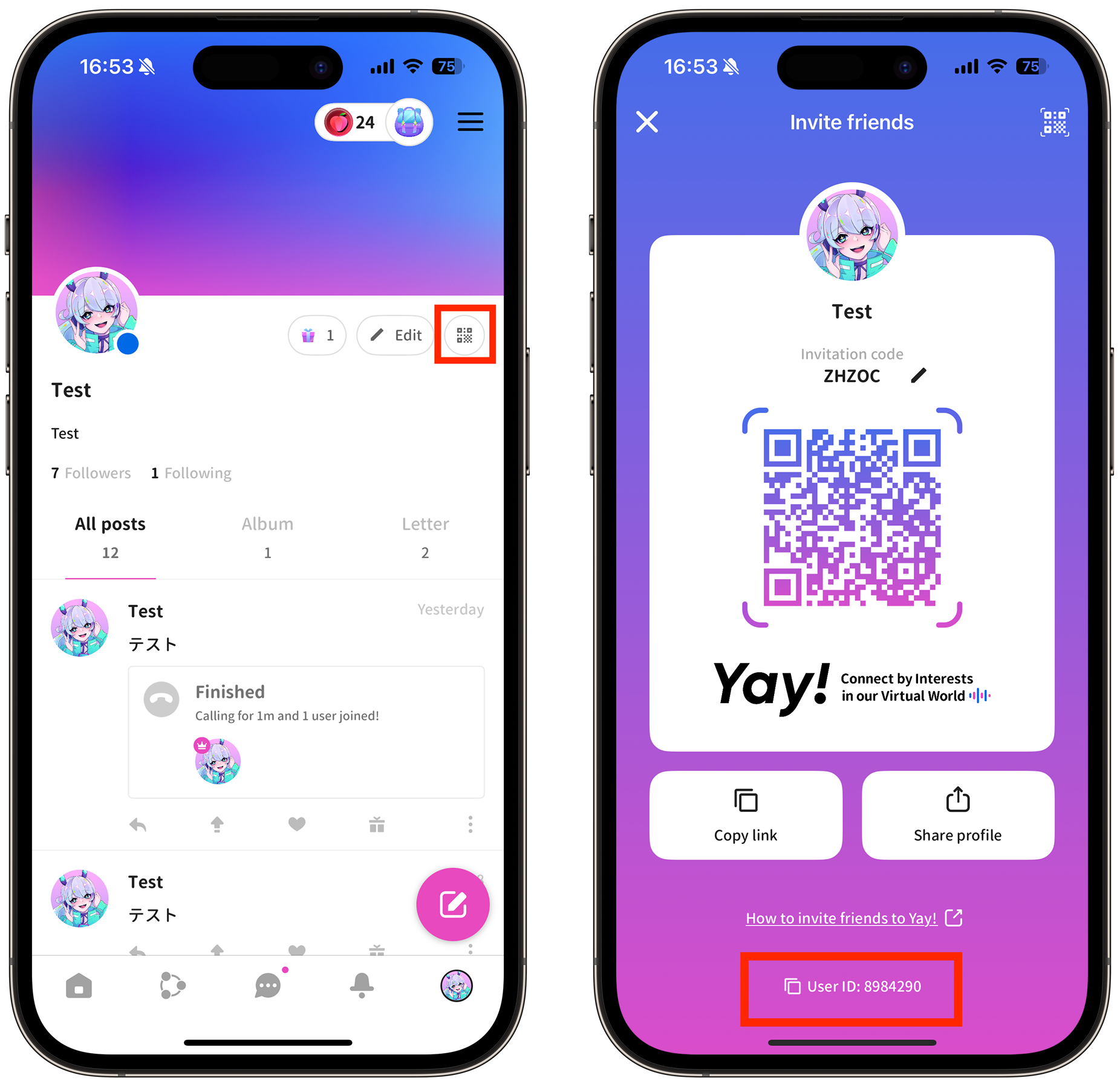 How to Check Your Account QR Code and User ID – Yay! Help Center