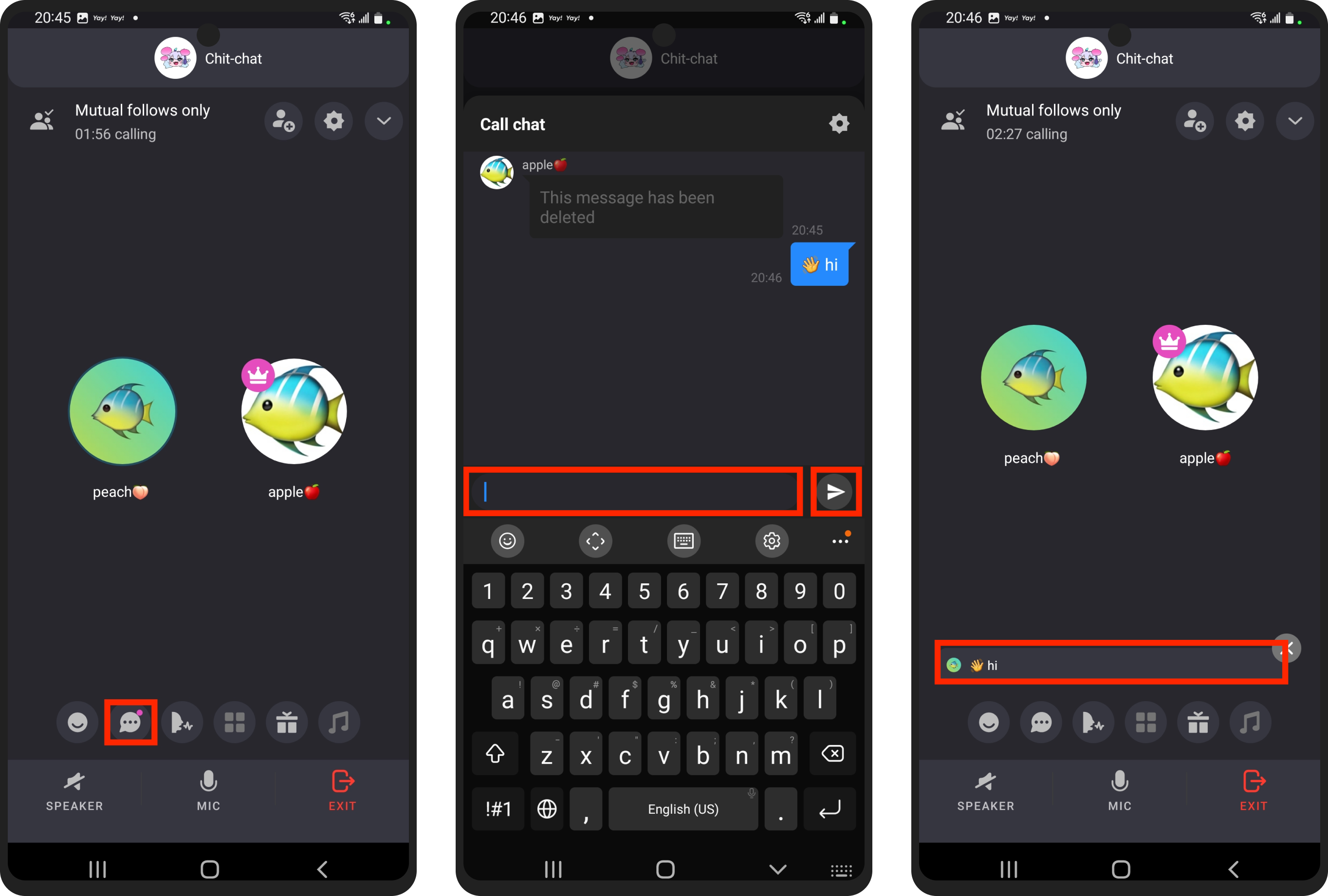 Anyone's Call - Chat Functions – Yay! Help Center